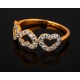 Романтичное золотое кольцо с бриллиантами 0.54ct Артикул: 131117/7