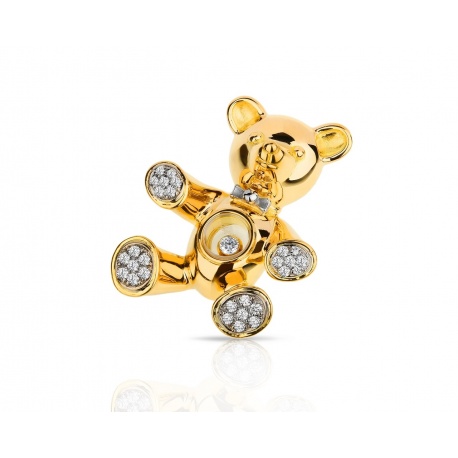 Золотая подвеска Chopard Happy Diamond Teddy Bear Артикул: 160218/12