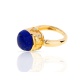 Золотое кольцо с лазуритом 7.55ct Magerit Babylon Caramelo Артикул: 020318/12