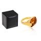 Красивое золотое кольцо с цитрином Bvlgari Metropolis Артикул: 070318/10