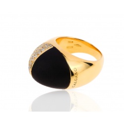 Необычное кольцо с бриллиантами Calgaro