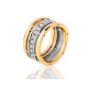 Солидное кольцо из золота 585 пр. с бриллиантами