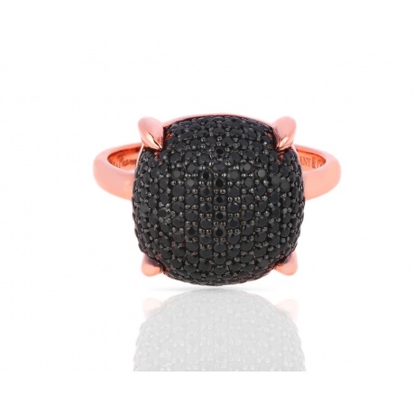 Золотое кольцо с черной шпинелью 0.88ct Tiffany&Co