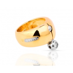 Солидное золотое кольцо с бриллиантом Baraka