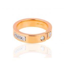 Женское кольцо с бриллиантом 0.08ct Baraka