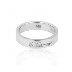 Платиновое кольцо Картье с бриллиантом