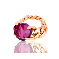 Нежное золотое кольцо с аметистом Pomellato Lola