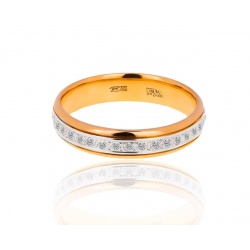 Элегантное золотое кольцо с бриллиантами
