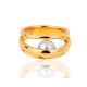 Прелестное золотое кольцо с жемчугом Mikimoto
