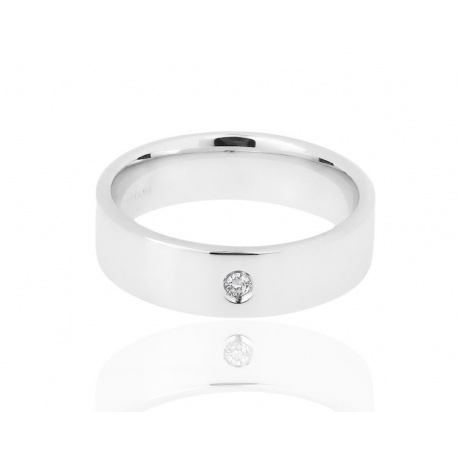 Обручальное кольцо с бриллиантом Bellini