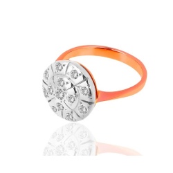 Винтажное кольцо с бриллиантами 0.61ct