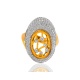 Интересное кольцо с бриллиантами 0.40ct