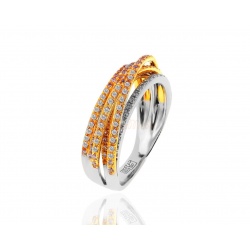 Необычное кольцо с бриллиантами 0.51ct