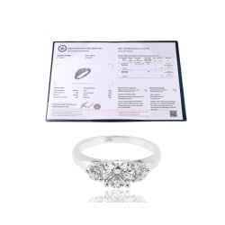 Идеальное кольцо с бриллиантами 1.62ct