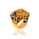 Золотое кольцо с сапфирами 2.83ct
