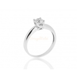 Классическое кольцо с бриллиантом 0.46ct