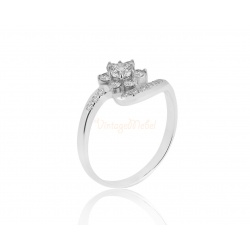 Золотое кольцо с бриллиантами 0.62ct ЭПЛ