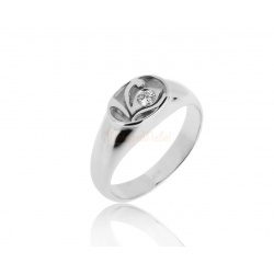 Прекрасное кольцо с бриллиантом 0.10ct