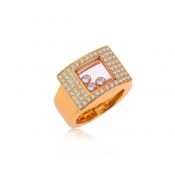 Золотое кольцо с бриллиантами 0.75ct Chopard