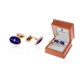 Золотые запонки с бриллиантами 0.12ct Faberge