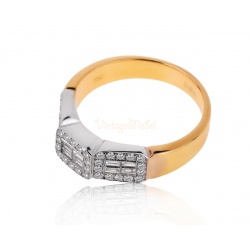 Золотое кольцо с бриллиантами 0.68ct