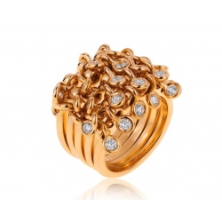 Золотое кольцо с бриллиантами 1.25ct Dior