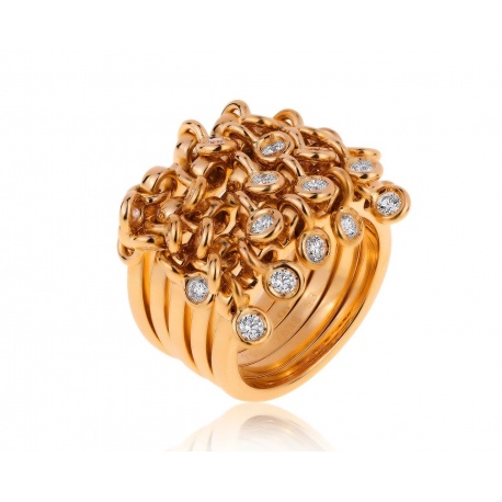 Золотое кольцо с бриллиантами 1.25ct Dior