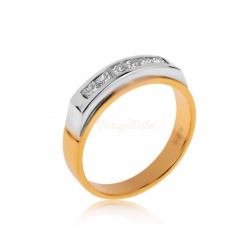 Золотое кольцо с бриллиантами 0.51ct