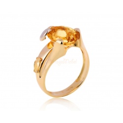 Золотое кольцо с цитрином 1.85ct Anfora