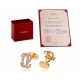 Золотые запонки с бриллиантами 2.25ct Cartier