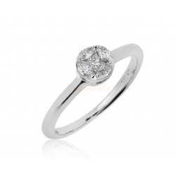 Золотое кольцо с бриллиантами 0.23ct Gianni Lazzaro