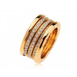 Золотое кольцо с бриллиантами 0.92ct Bvlgari B.Zero1
