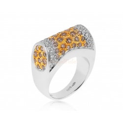 Золотое кольцо с бриллиантами 1.34ct