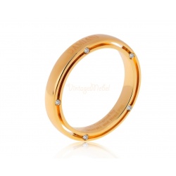 Золотое кольцо с бриллиантами 0.10ct