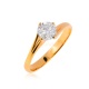 Золотое кольцо с бриллиантом 1.00ct