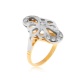 Золотое кольцо с бриллиантами 0.35ct
