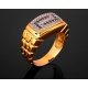 Массивное золотое кольцо с бриллиантами Артикул: 210317/13